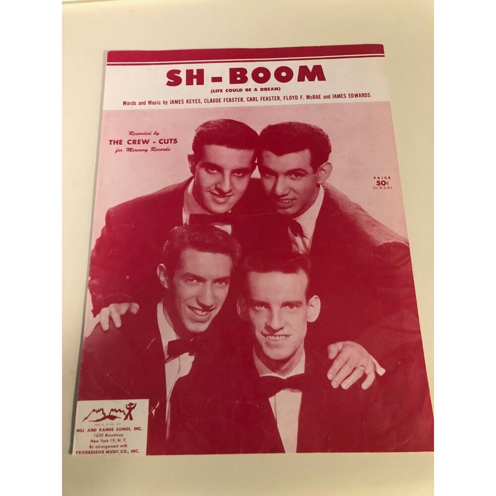 Sh-Boom Life Could Be a Dream-Crew Cuts 1954 Sheet‎ Music